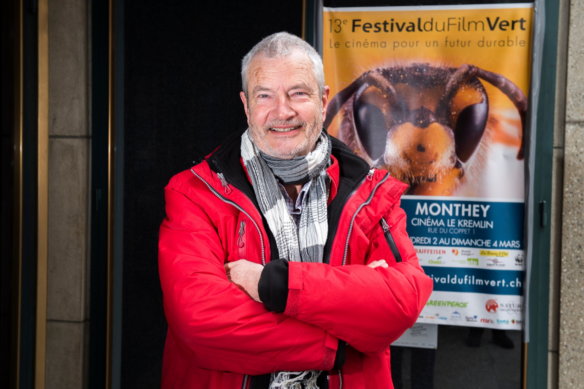 Monthey le, 26 fév.2018 : M. Eric Morisod, président du jury du Festival du Film Vert à Monthey.©Sacha Bittel/Le Nouvelliste