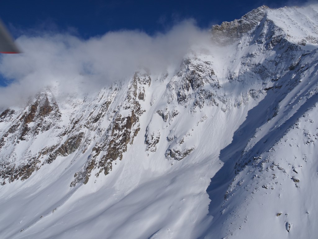 C'est en-dessus d'Arolla que s'est déclenchée l'avalanche. 