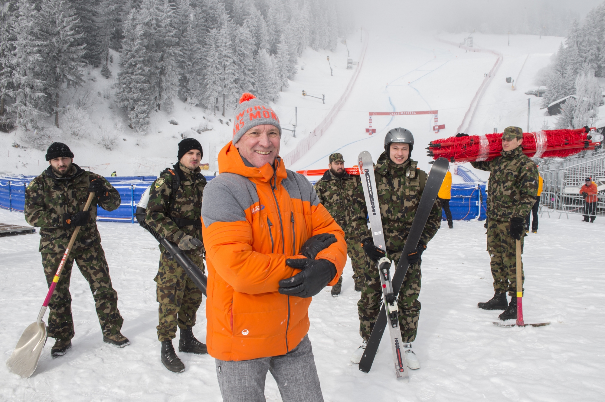 Edgar Gillioz, membre du comité d’organisation, peut compter sur l’appui essentiel de l’armée suisse.