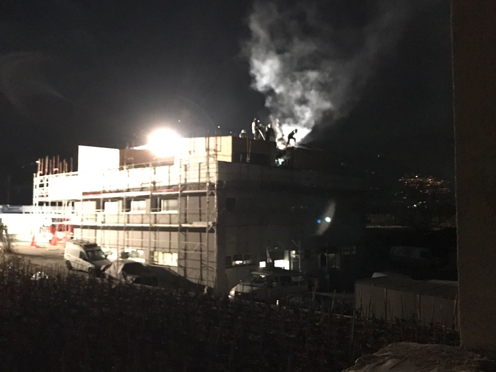 Le feu s'est déclaré dans un immeuble en cours de rénovation.