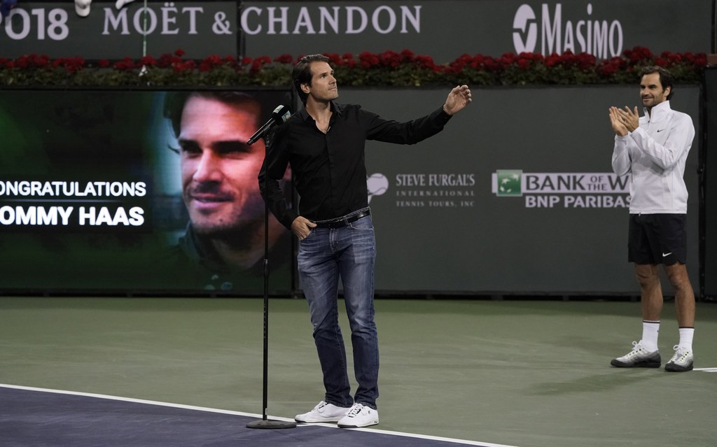 "Je me considère comme chanceux d'avoir pu ainsi exercer mon métier de tennisman professionnel pendant deux décennies, a déclaré Tommy Haas jeudi soir après la victoire de Roger Federer sur Hyeon Chung.