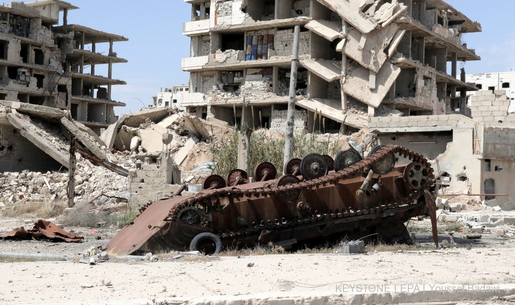 Selon la télévision de Damas, l'attaque a visé la base de Tayfur, située entre les villes de Homs et Palmyre, dans le centre du pays (archives).
