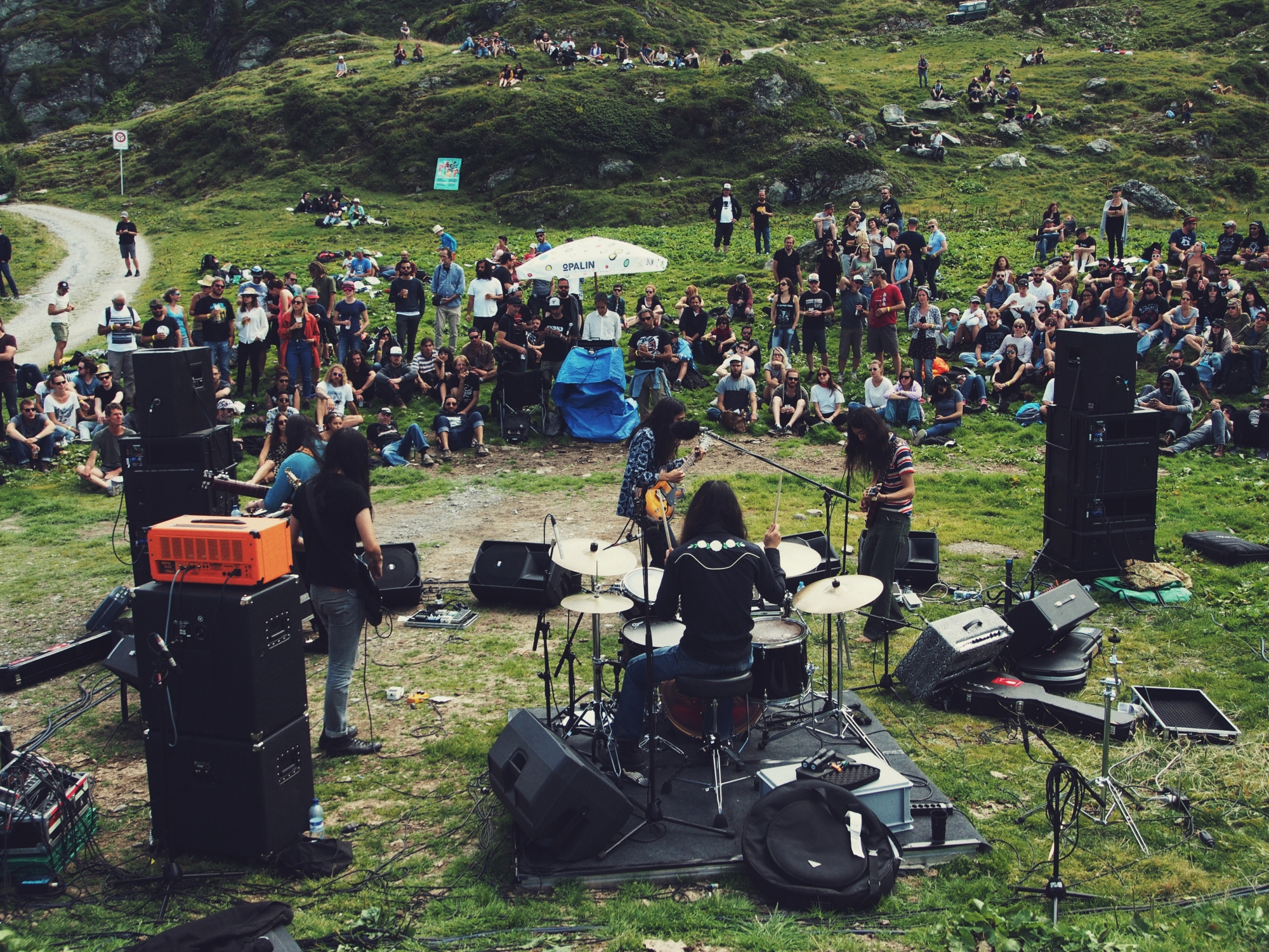 La Rocklette, un mix de rock, de raclette à l'alpage, fait partie des concepts originaux du Palp Festival. 