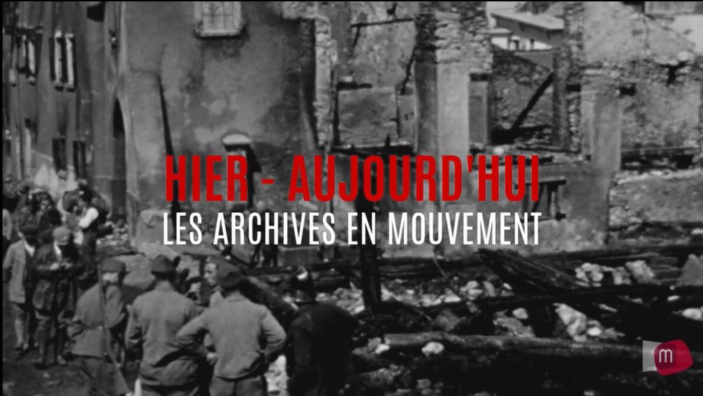 Cette semaine dans les archives en mouvement, l'incendie d'Orsières du 9 mai 1935. 