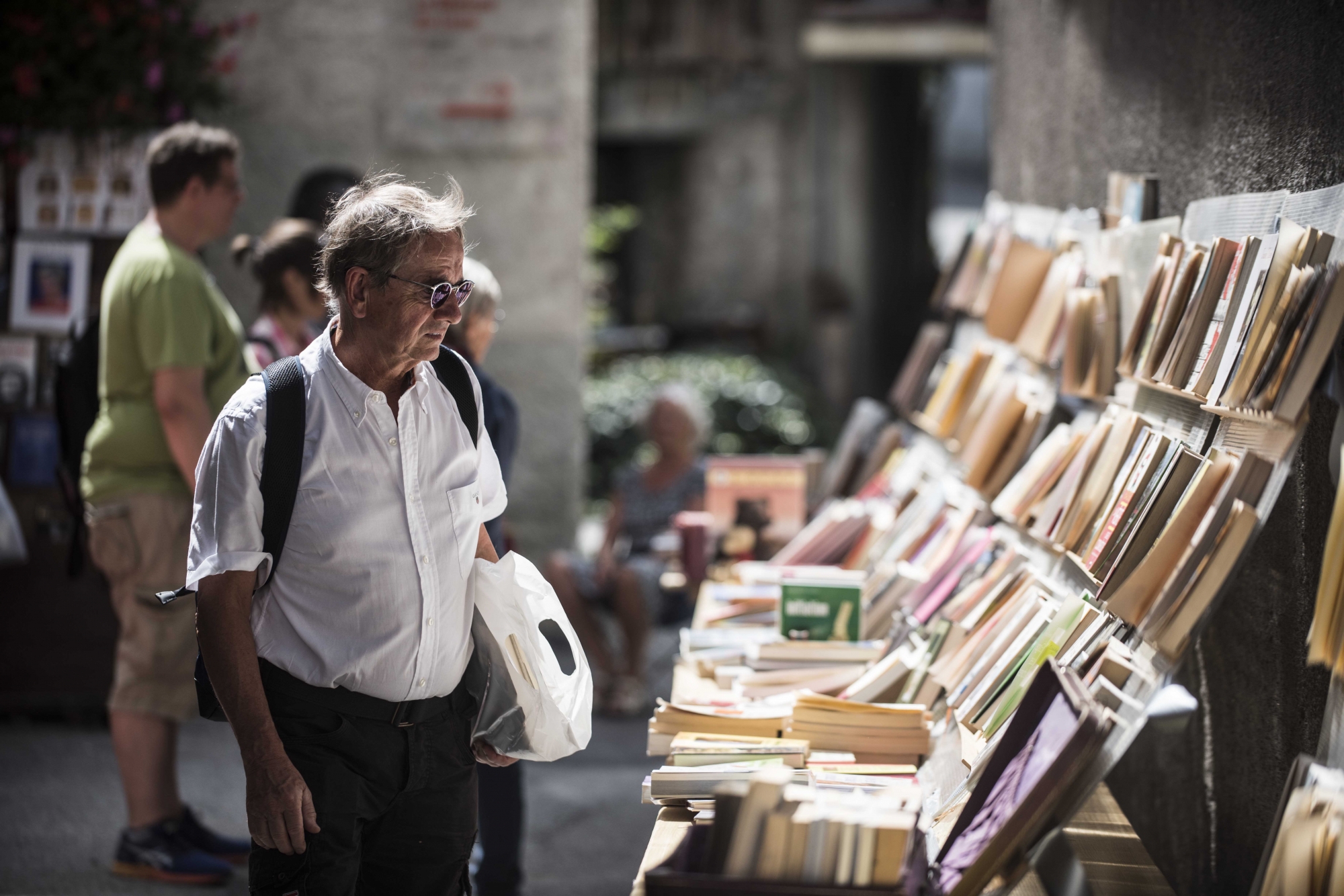 La Grande fête du livre de Saint-Pierre-de-Clages accueille des milliers de personnes chaque été et met à l’honneur les ouvrages de seconde main.