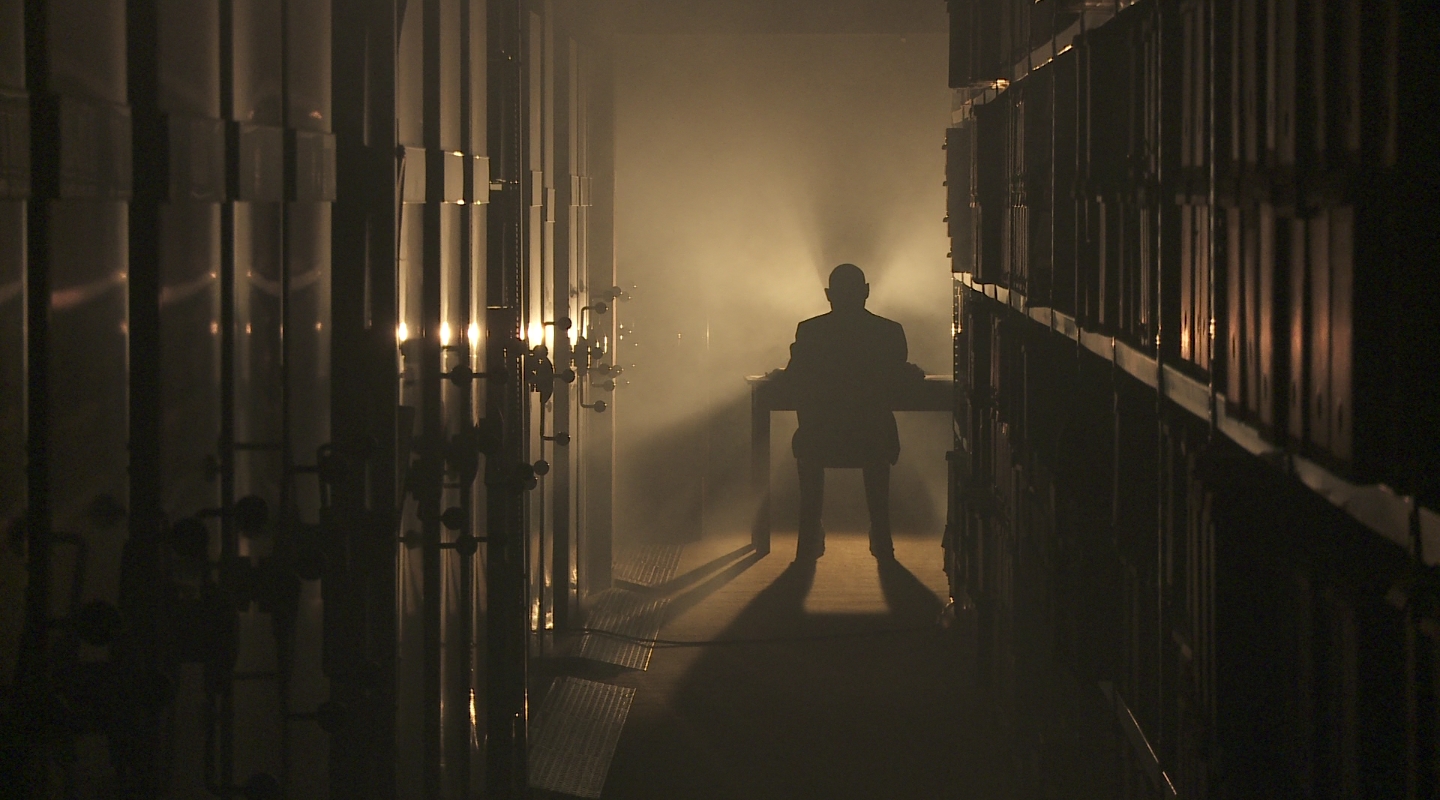 Ambiance mystérieuse dans le film "Archivas", tourné dans les locaux des archives cantonales.