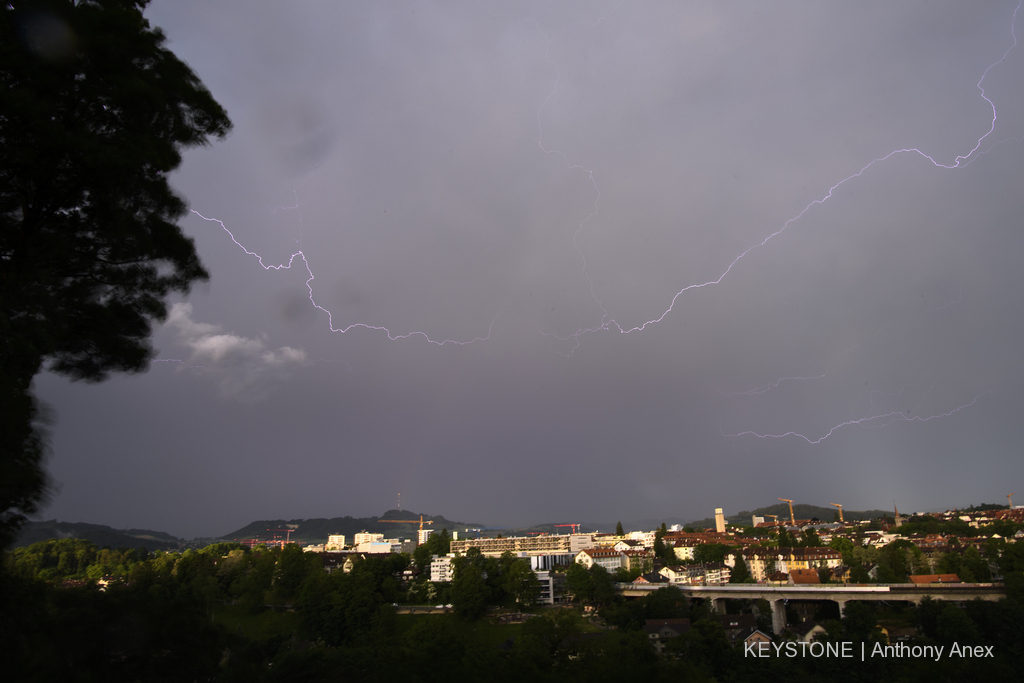 Le ciel s'est déchaîné, samedi soir, sur le canton de Berne.