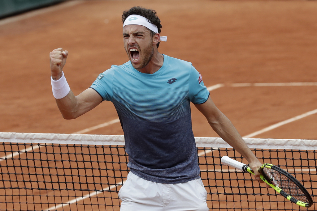 Marco Cecchinato n'a pas tremblé face à Djokovic.