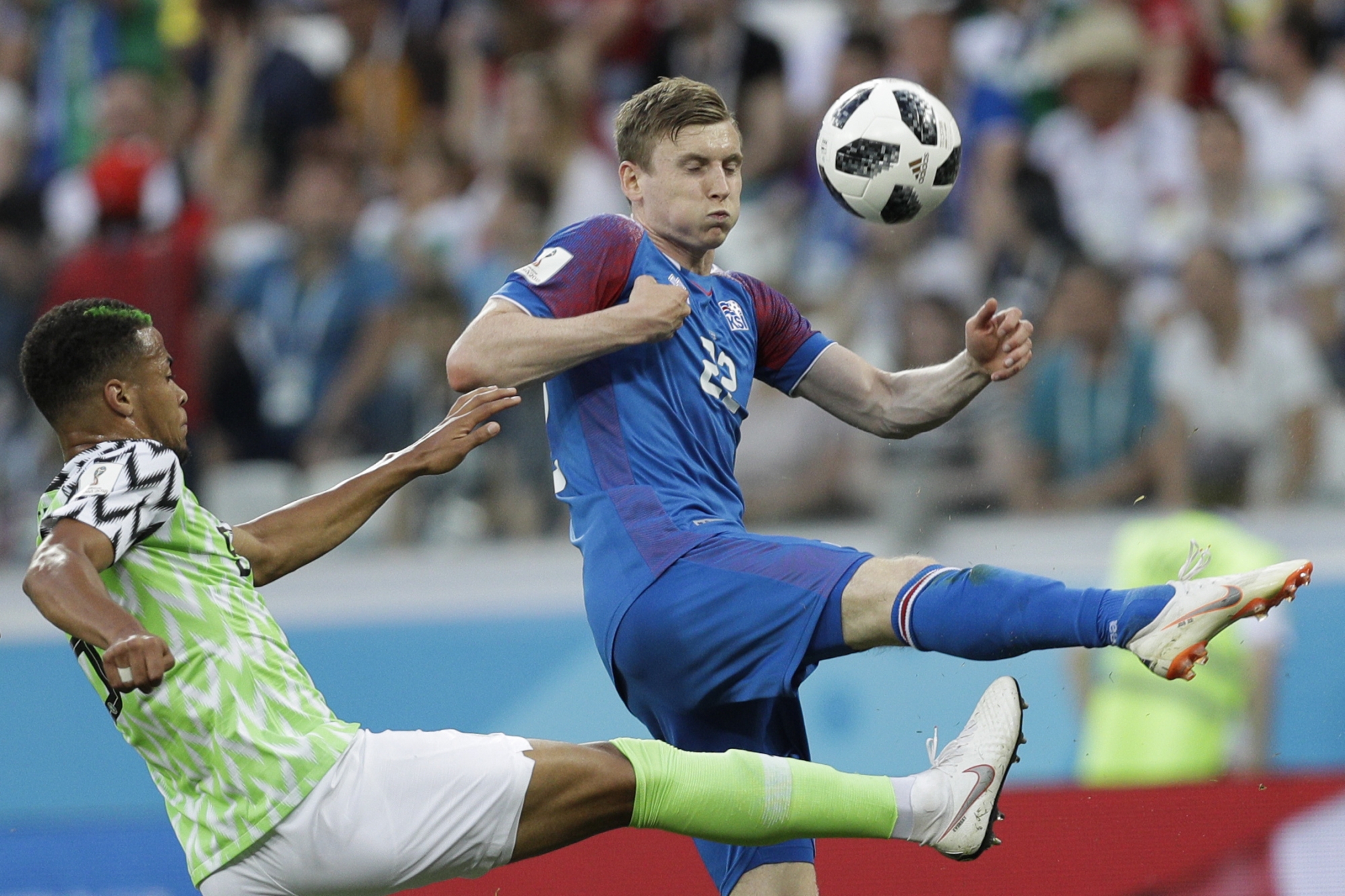 L'Islande s'est inclinée 2-0 contre le Nigeria.