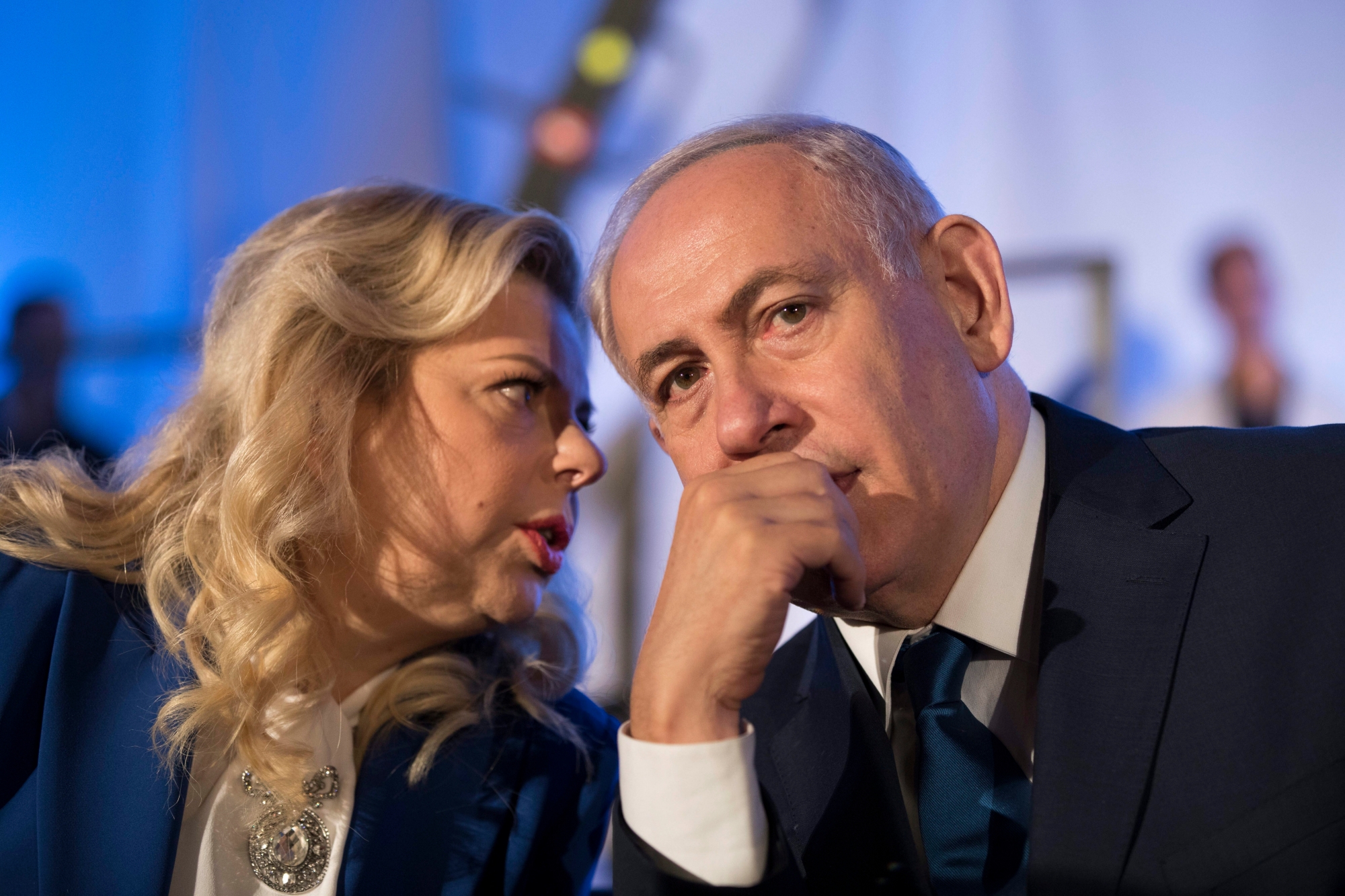 epa06827036 (FILE) - Israeli Prime Minister Benjamin Netanyahu (R) and his wife Sara Netanyahu attend a ceremony celebrating the '50th anniversary of the liberation and unification of Jerusalem' since the 1967 Six-Day War in front of the walls of the Old City of Jerusalem, Israel, 21 May 2017 (reissued 21 June 2018). According to media reports, Sarah Netanyahu has been indicted for fraud over alleged mismanagement of funds at the Prime Minister's official residence.  EPA/ABIR SULTAN / POOL (FILE) ISRAEL SARA NETANYAHU INDICTMENT FRAUD