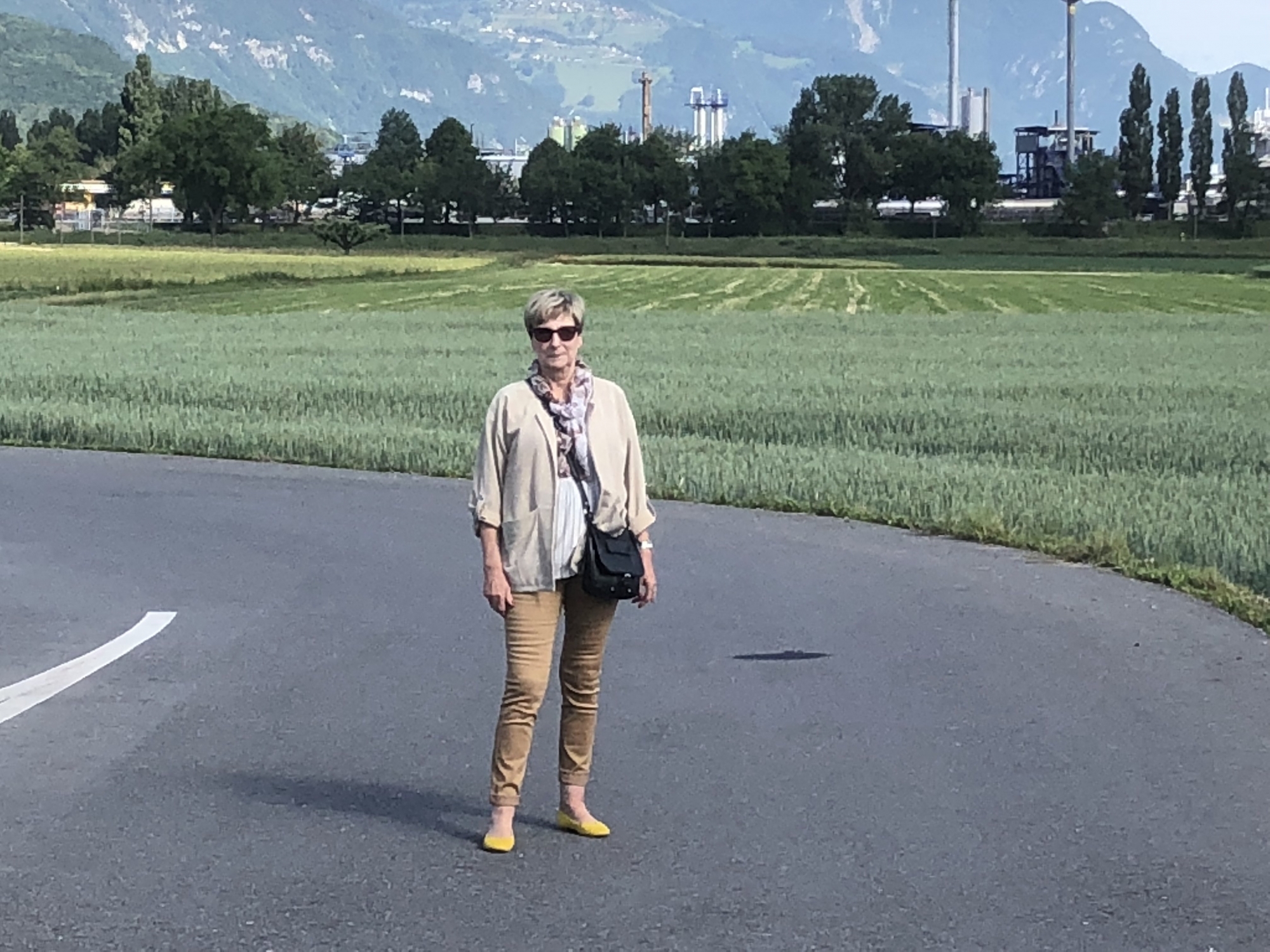 Pierrette Frison, propriétaire de la parcelle utilisée pour créer une route provisoire donnant accès à l'ancienne décharge du Pont-Rouge.