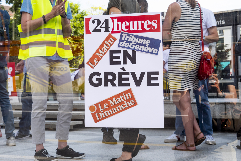 Des journalistes du groupe Tamedia Publications Romandes (Le Matin, 24heures, Tribune de Genève) entament une grève.