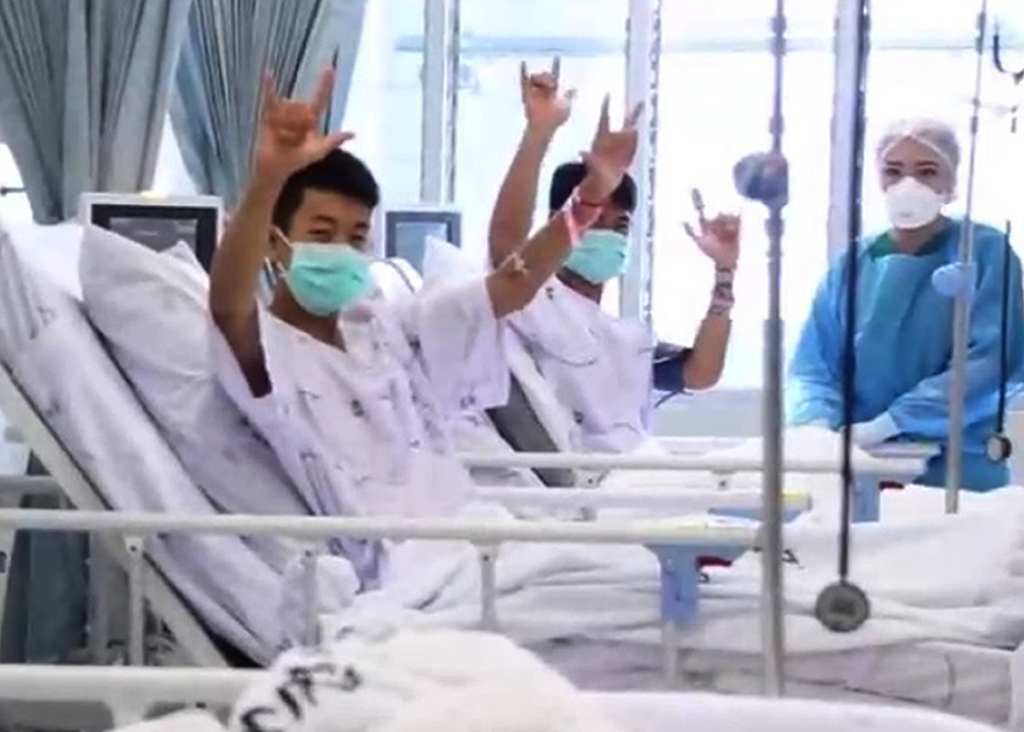 Les ados récupèrent désormais à l'hôpital de Chiang Rai, où ils ont été placés en quarantaine.