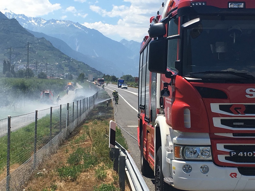 La fumée s'est étendue sur 300 mètres. 