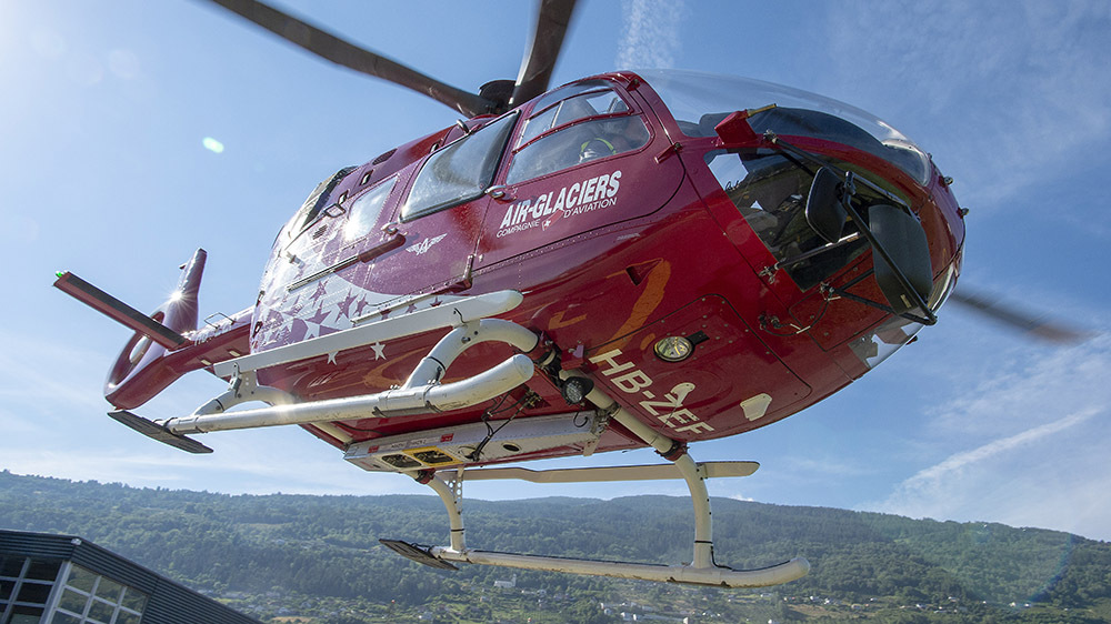 Les hélicoptères d'Air-Glaciers ont effectué 95 sauvetages ce week-end.