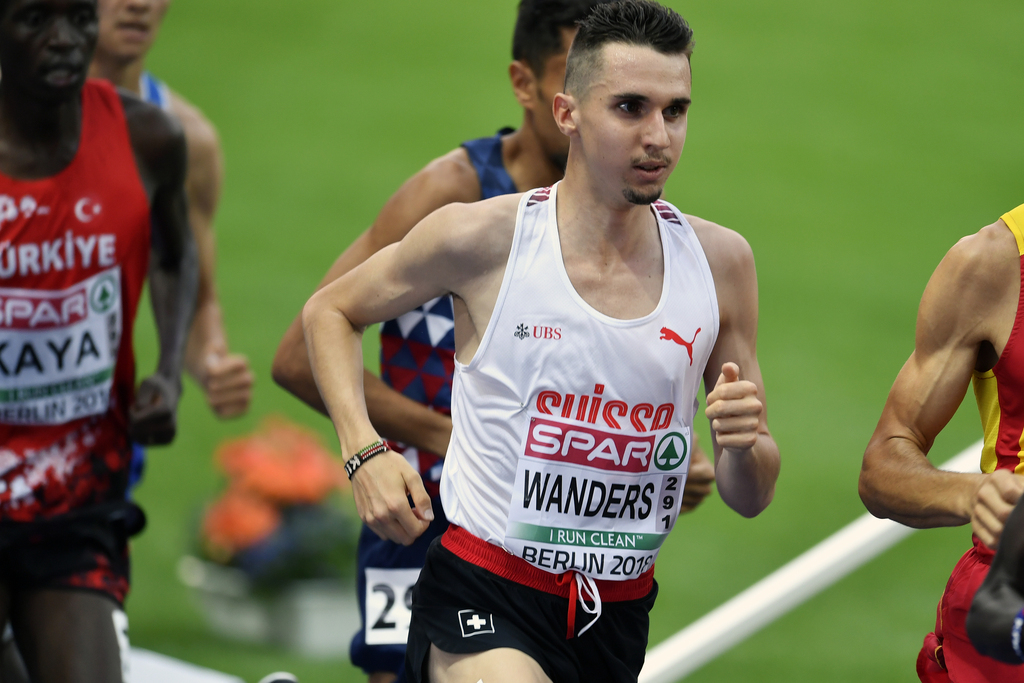 Julien Wanders (ici lors de la finale du 10000m) a quand même battu son record personnel lors de la finale du 5000m. 
