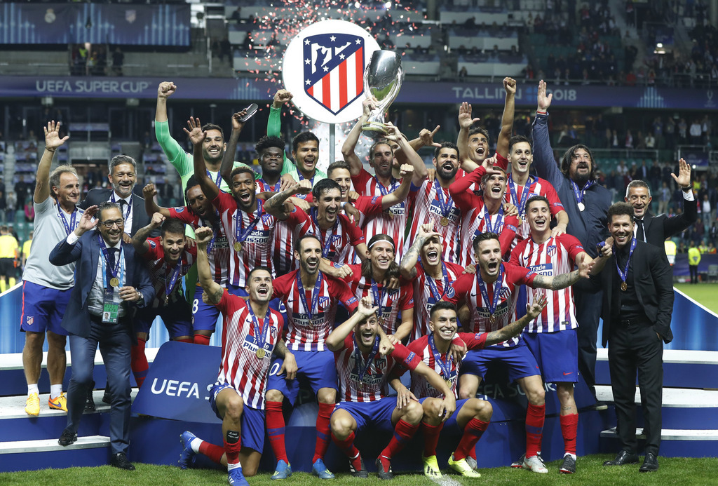 L'Atletico Madrid a remporté la Super Coupe d'Europe à Tallinn, en battant le Real Madrid 4-2 après les prolongations.