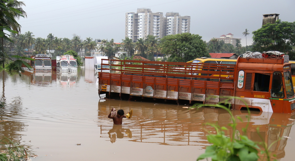 Pus d'une centaine de personnes ont péri dans les inondations qui affectent l'Etat indien du Kerala.