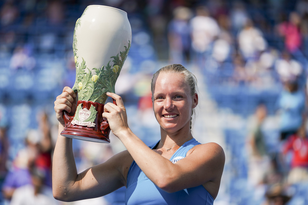 Kiki Bertens, a fait tomber la no 1 mondiale Simona Halep.