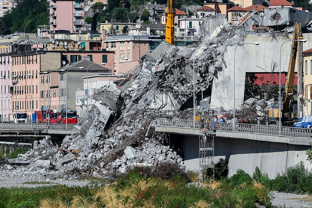 L'effondrement du viaduc à Gênes avait fait 43 morts.