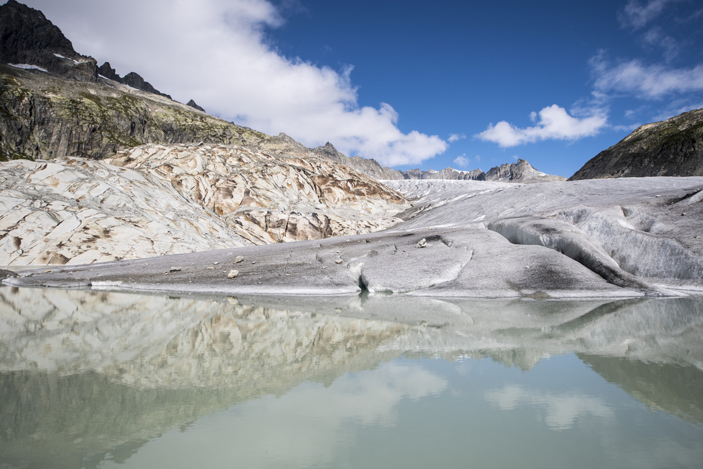 Le Valais sera touché moins vite car les glaciers sont plus grands. (Illustration: Glacier du Rhône)