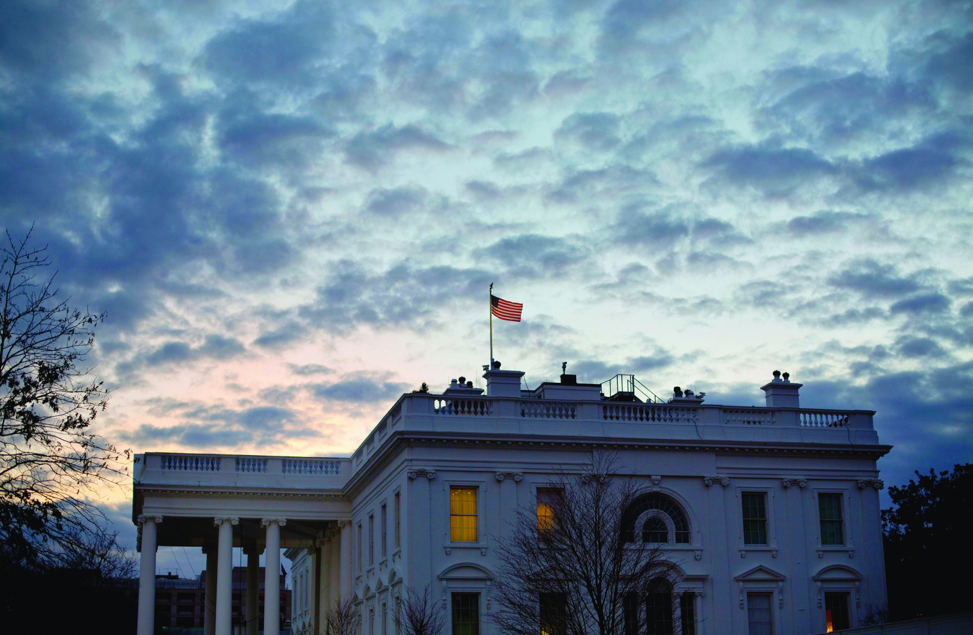 Morning sunrise at the White House in Washington, Friday, Jan. 13, 2017. President Barack Obama is entering the closing stretch of his presidency, an 11th-hour push to tie up loose ends and put finishing touches on his legacy before handing the reins to President-elect Donald Trump. (AP Photo/Pablo Martinez Monsivais) Obama