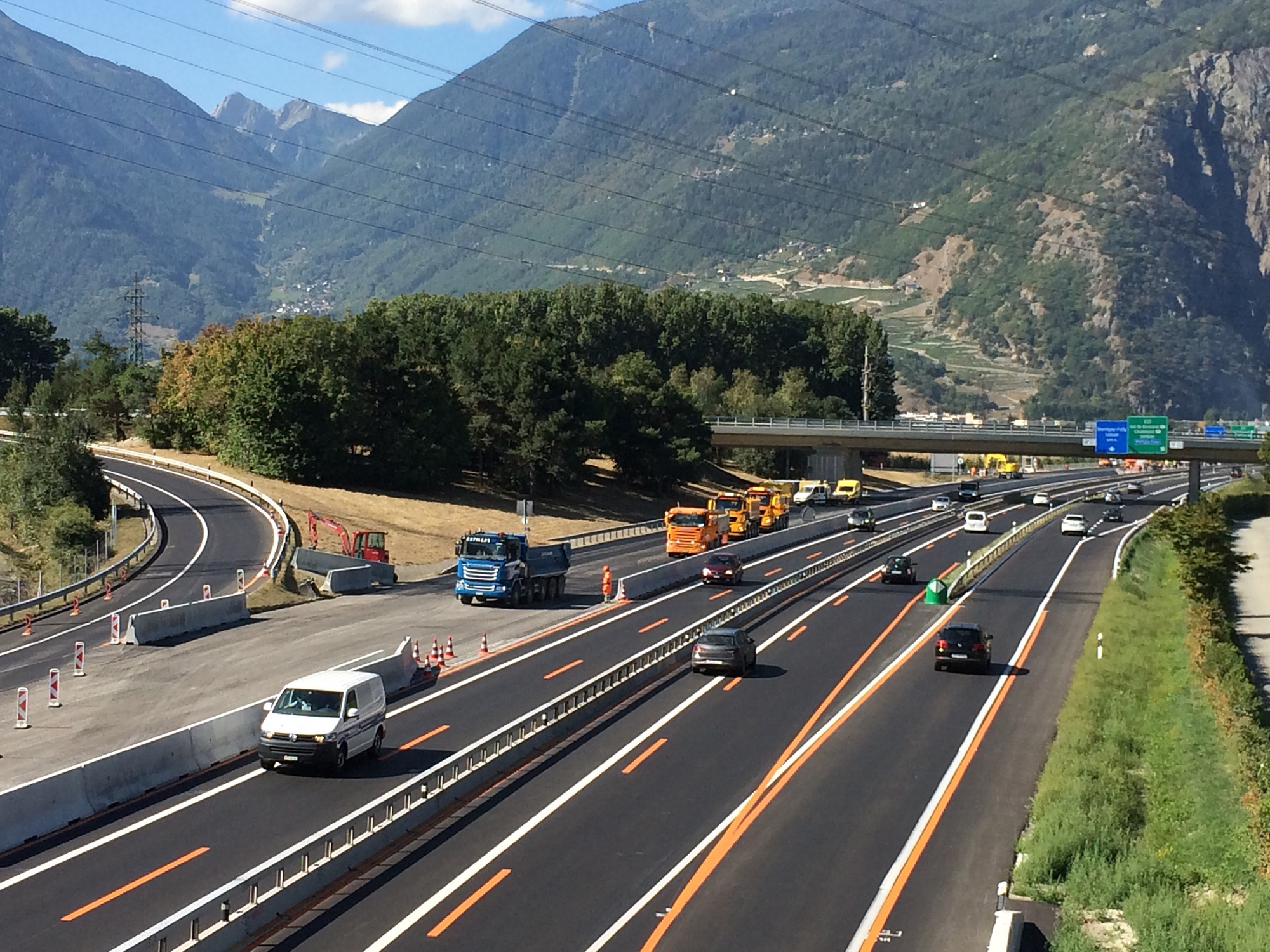 Dans le cadre du projet de réfection «A9 Martigny et environs», les travaux planifiés pour l’année 2018 touchent à leur fin. 