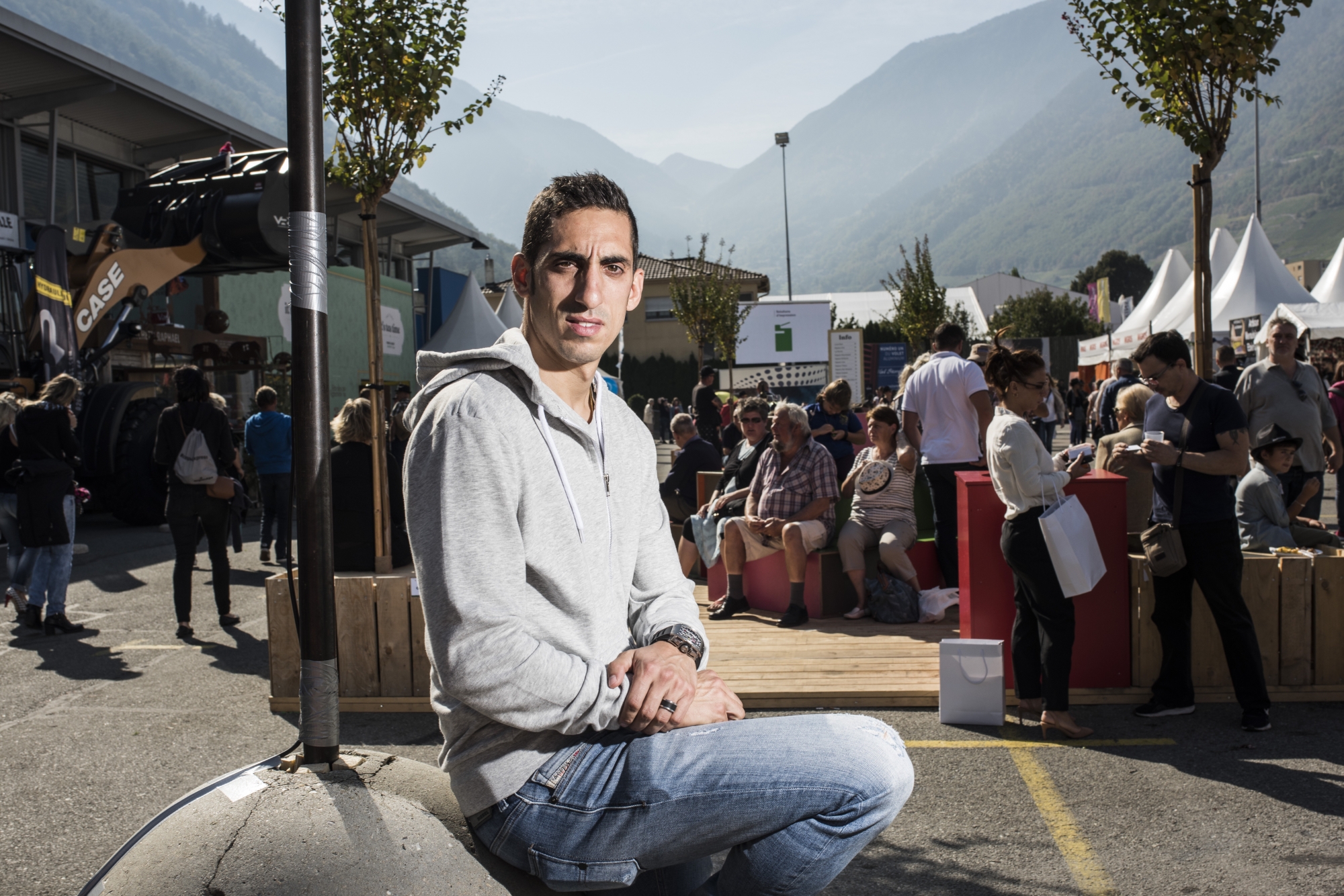 Sébastien Buemi était présent à la Foire du Valais, samedi, afin de rencontrer ses fans sur le stand de Mood, l'un de ses partenaires.