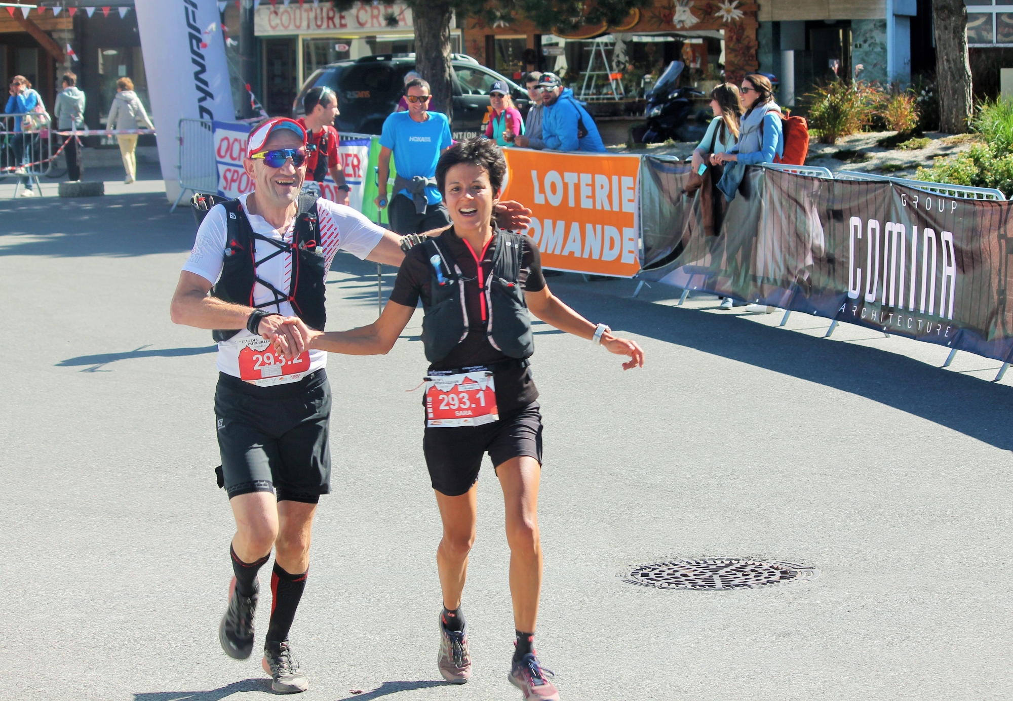 Sara Escobar Carron et Alexandre Hubert terminent au 1er rang de la catégorie mixte sur le parcours du Grand Bonvin.  