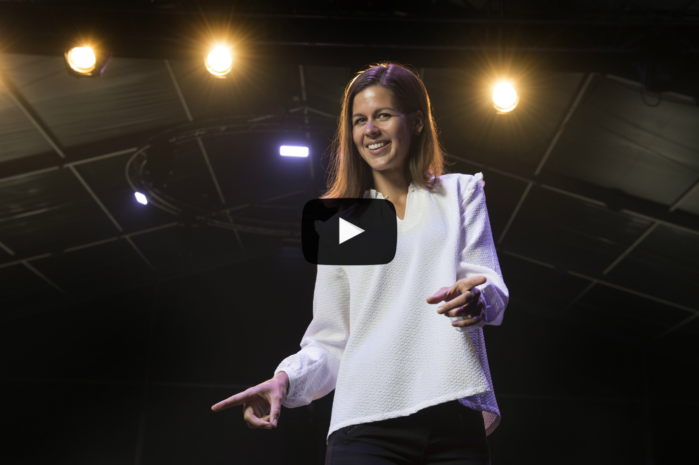 Melanie Oesch était invitée ce lundi à la Foire du Valais.