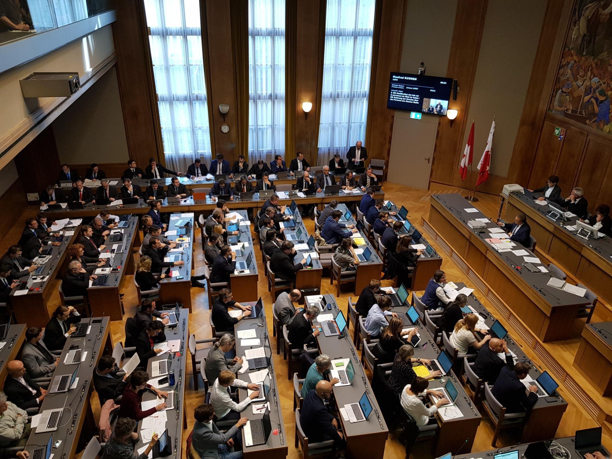 Le Grand Conseil se montre satisfait du budget 2019 de l'Etat du Valais.