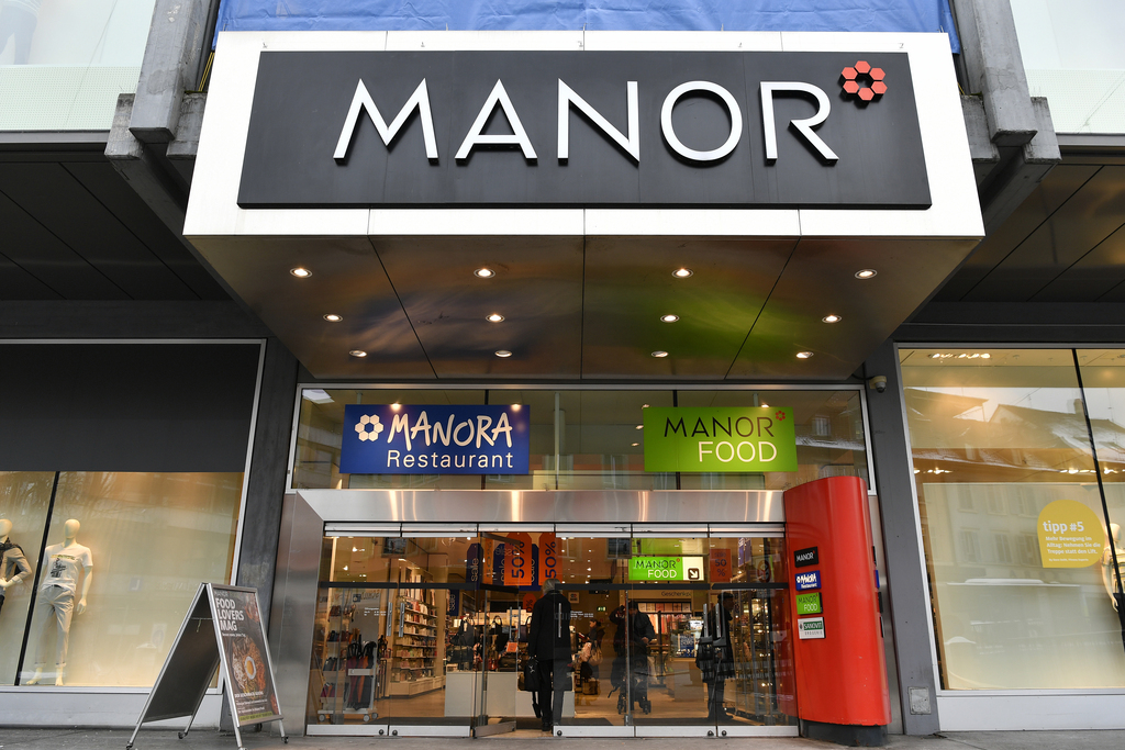 Le magasin Manor a été évacué jeudi matin.