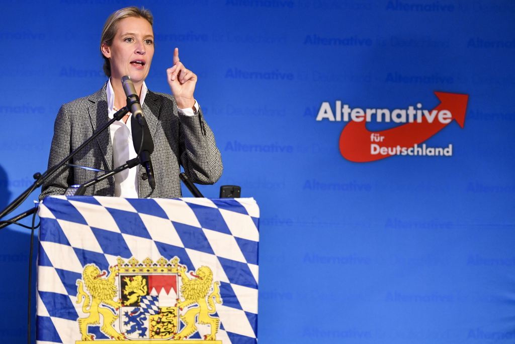 Alice Weidel, une des dirigeantes du parti Alternative pour l'Allemagne (AfD), aurait reçu 130'000 euros de dons de campagne.