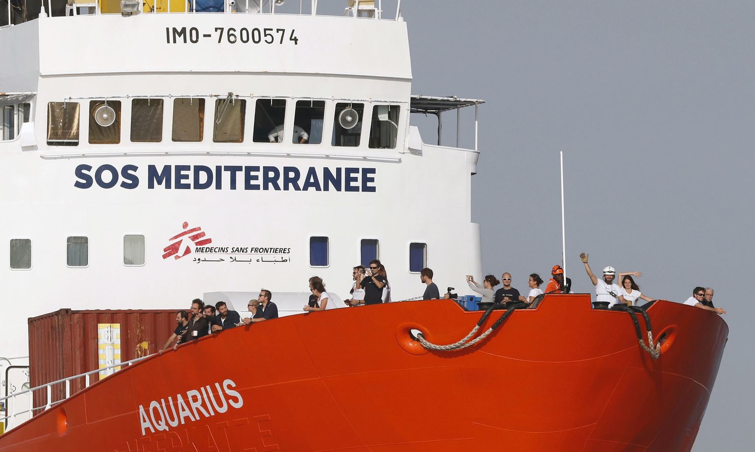 L'«Aquarius» est bloqué à Marseille depuis fin septembre.