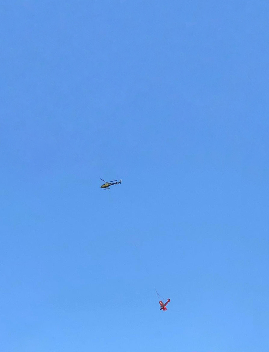 Un hélicoptère d'Eagle Valais a secouru un petit avion.