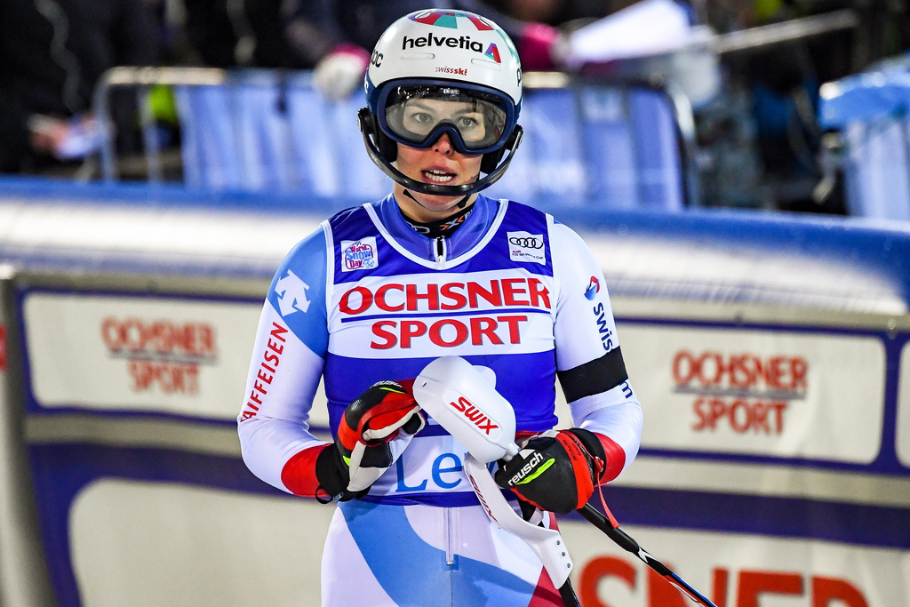 Michelle Gisin s'est classée cinquième de l'entraînement de la descente de Lake Louise, mardi.