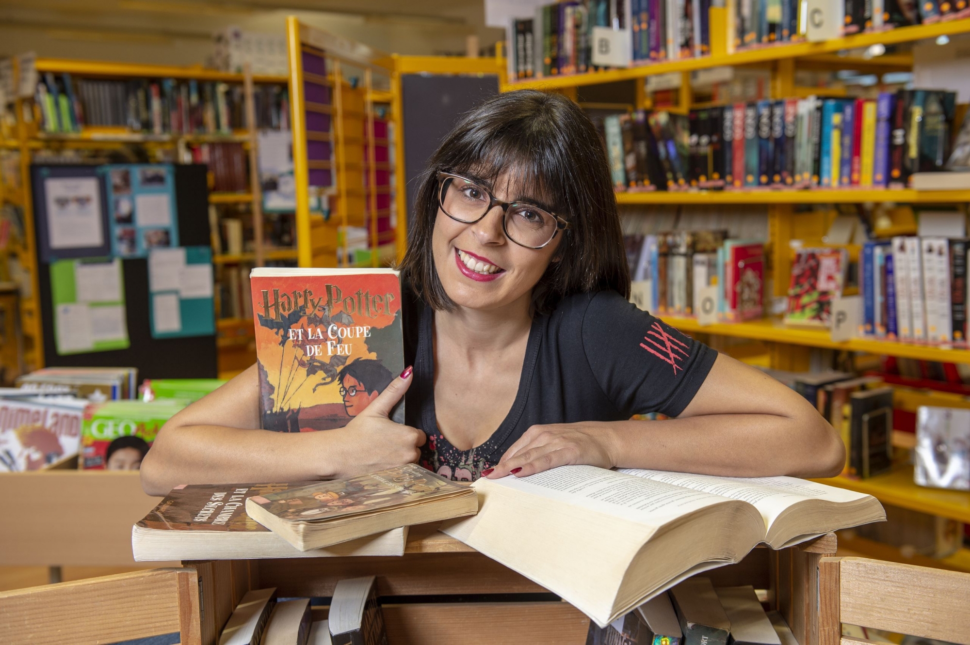 Sandrine Braunschweig animera dès mercredi le club de lecture «Il n'y a pas qu'Harry Potter» à la bibliothèque.