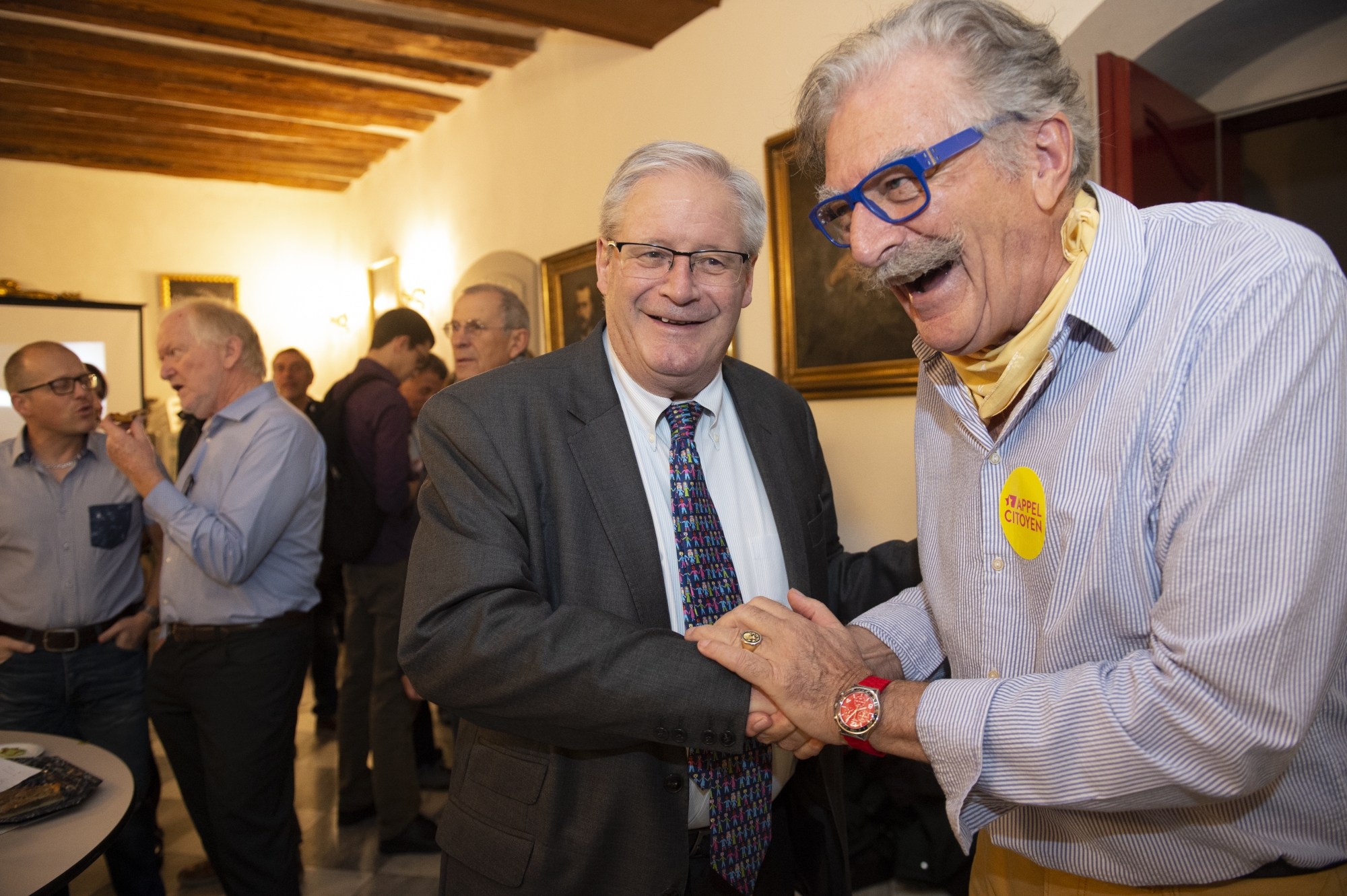 Appel Citoyen est le grand gagnant des élections à la constituante. Ici les élus sédunois Jean Zermatten et Jean Bonnard.