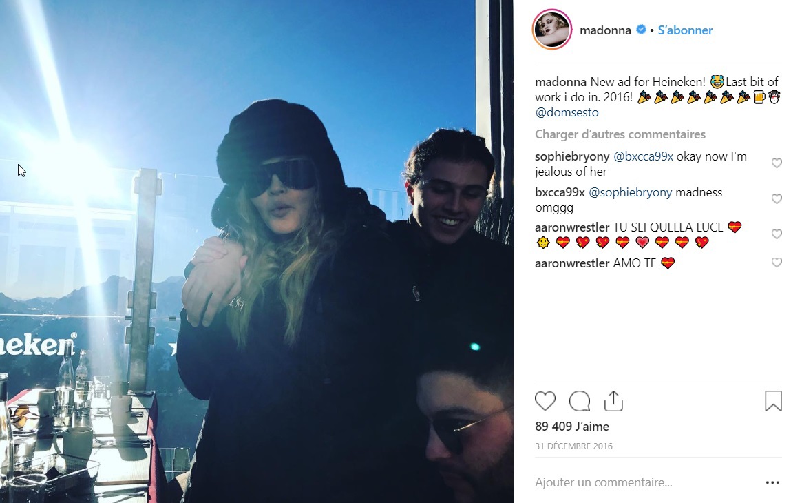 Madonna avait passé une semaine dans la station de Verbier en janvier 2017, offrant au passage un coup de pub à la station via ses publications sur les réseaux.