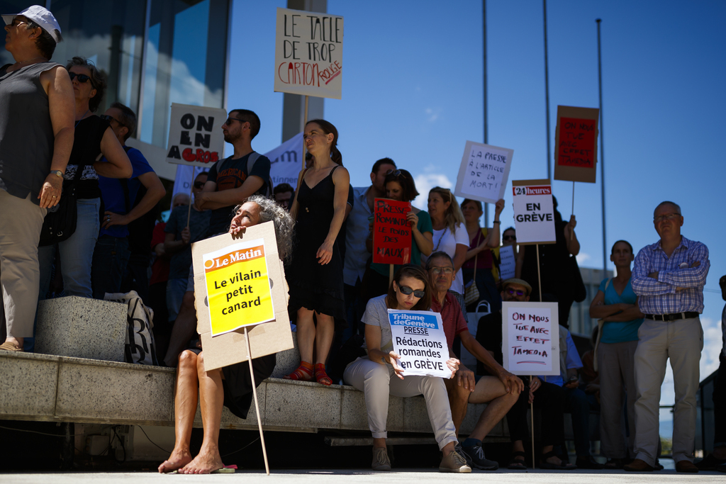 Ni la grève, ni l'intervention du Conseil d'Etat vaudois n'ont fait plier Tamedia (archives).