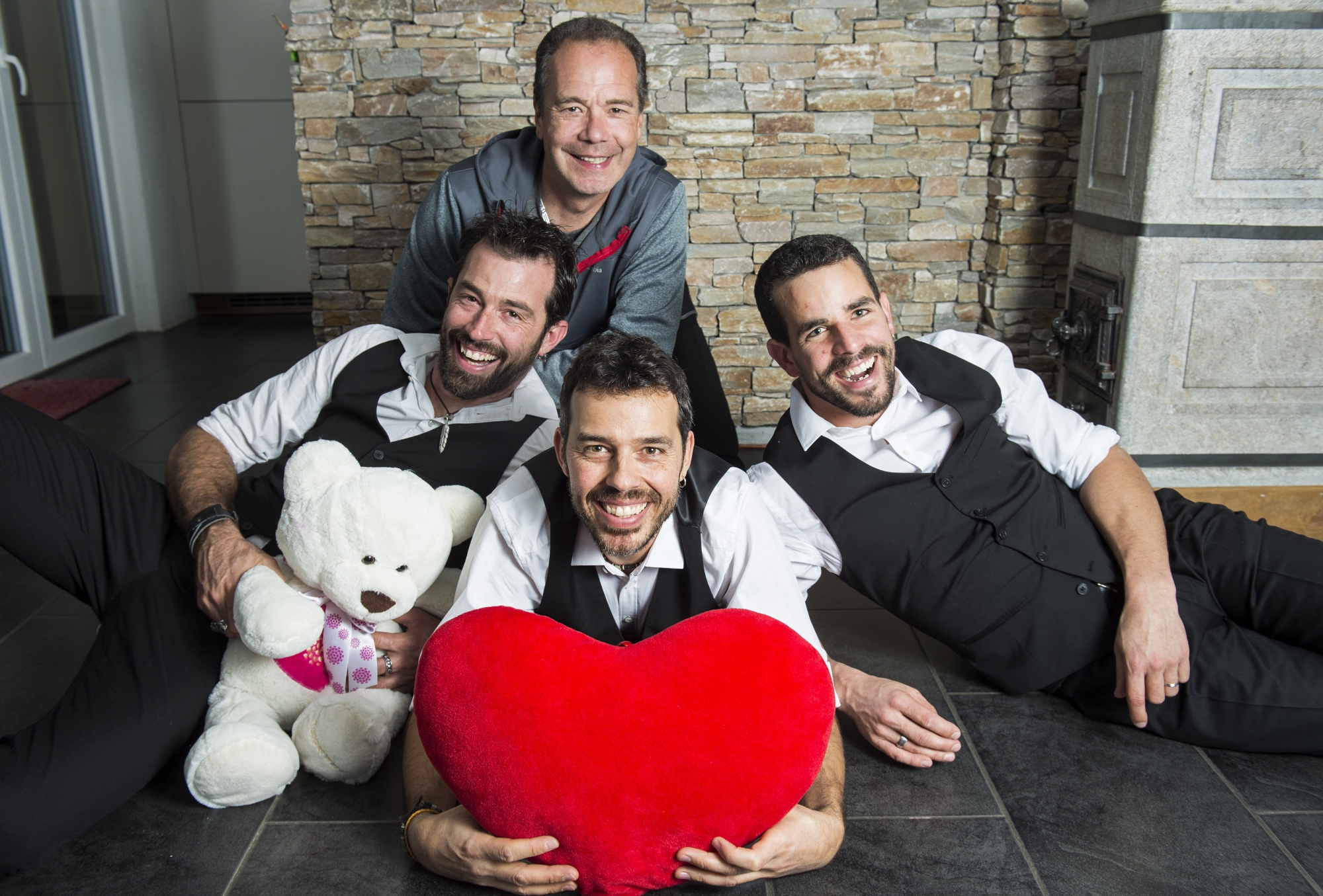 Les cousins Guérin seront assistés par Patrick Dizerens pour la technique lors de leurs neuf concerts ce dimanche.