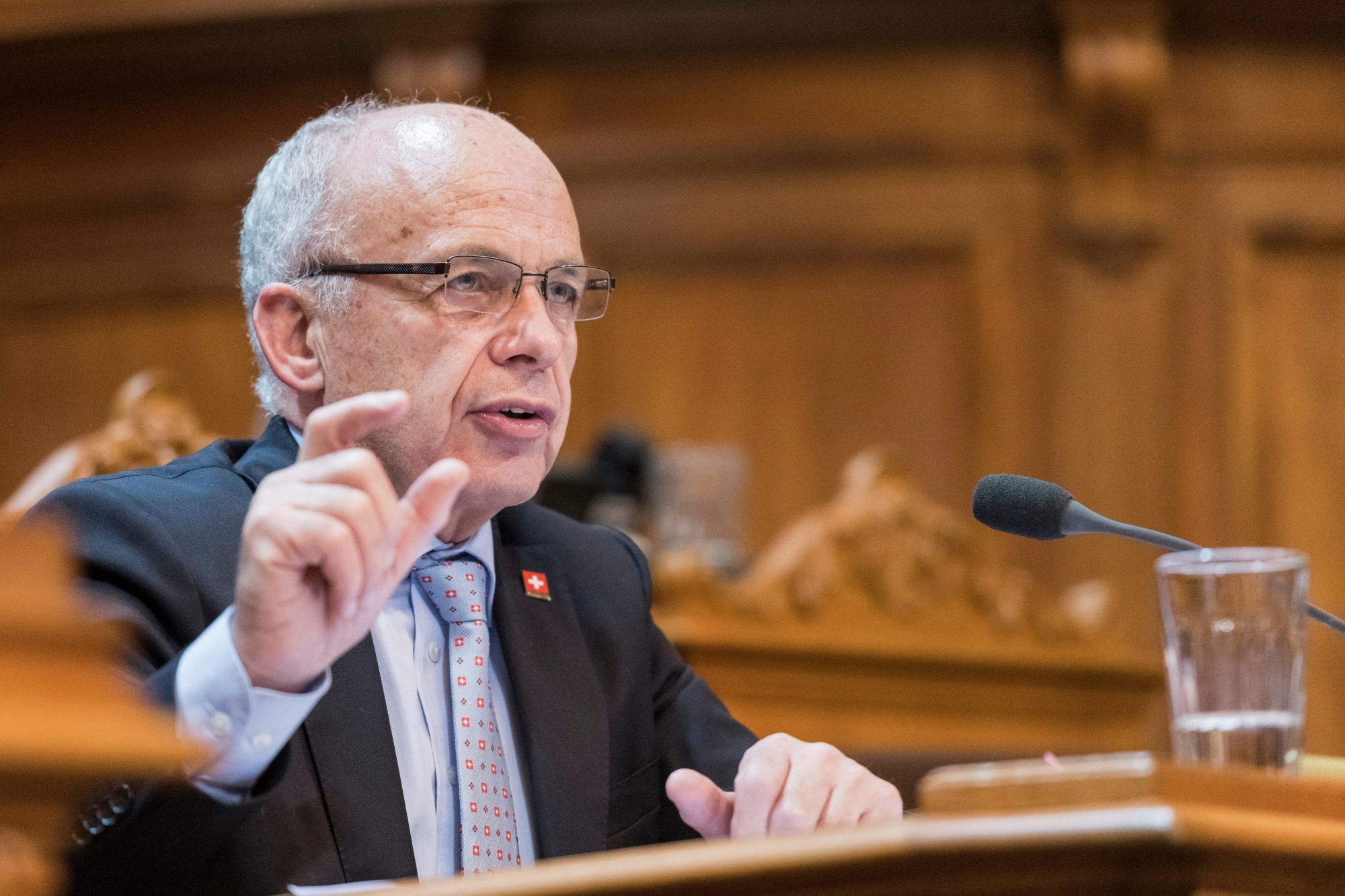 Bundesrat Ueli Maurer spricht zur Kleinen Kammer an der Wintersession der Eidgenoessischen Raete, am Montag, 3. Dezember 2018 im Staenderat in Bern. (KEYSTONE/Alessandro della Valle) SCHWEIZ SESSION STAENDERAT