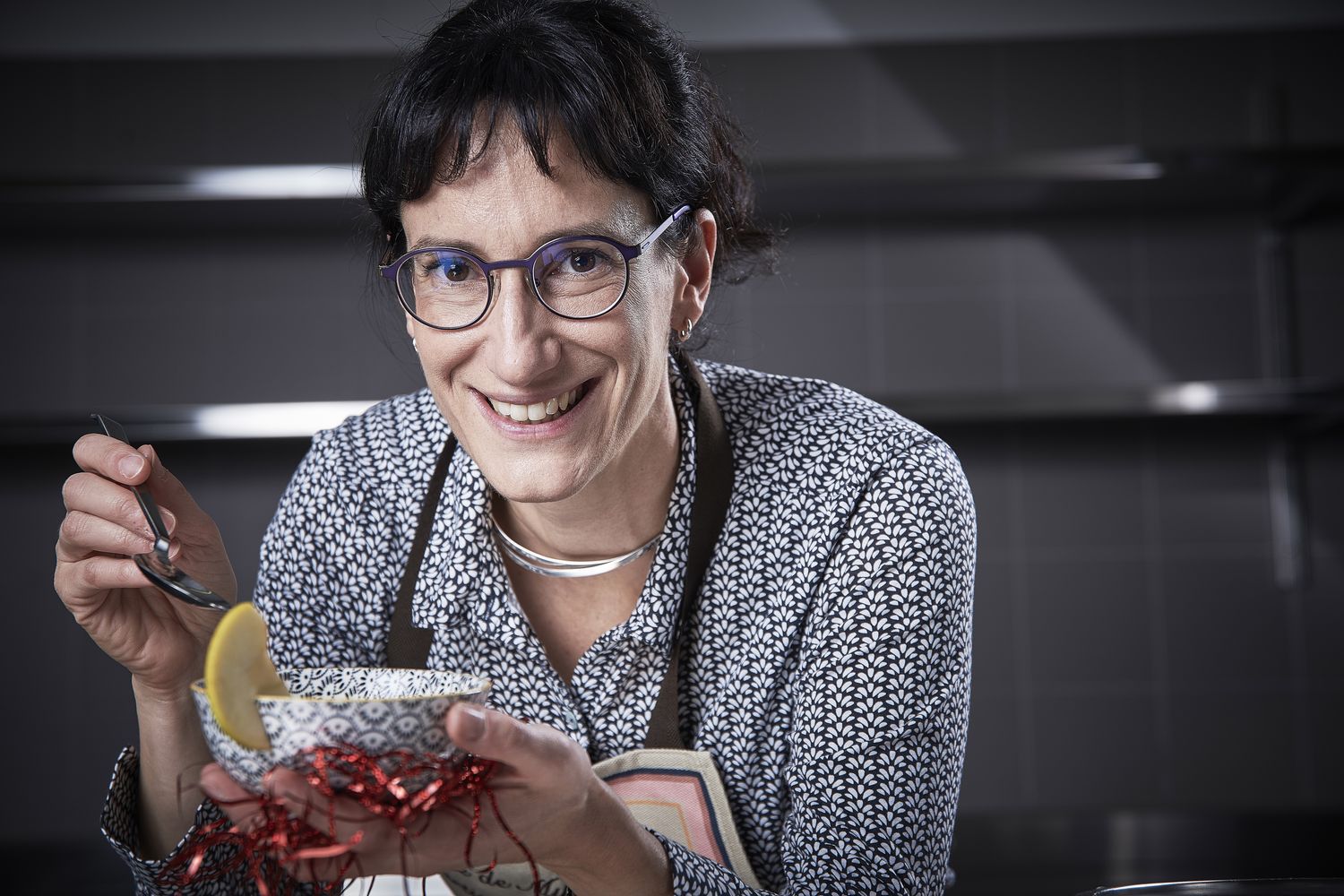 Anne-Laure Couchepin Vouilloz, présidente de Martigny, nous présente une soupe à la pomme curry pomme et oignon grillé