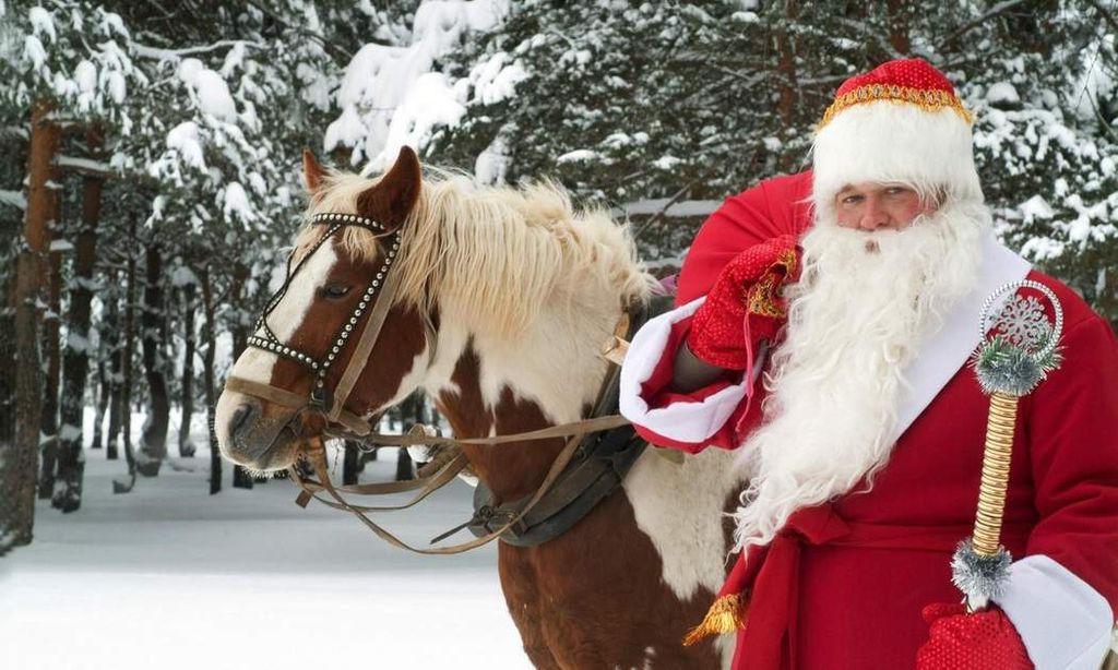 Dimanche, le père Noël s'invite au ranch de Morgins.
