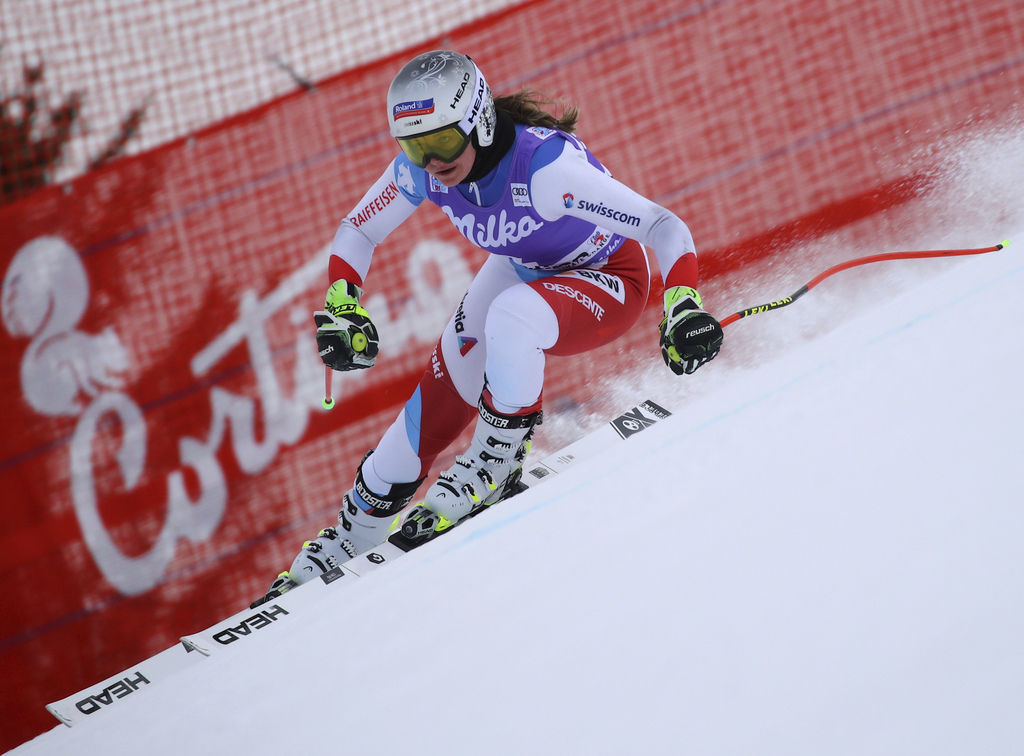 Meilleure Suissesse, Corinne Suter a pris la 7e place à six dixièmes de la Norvégienne Ragnhild Mowinckel.