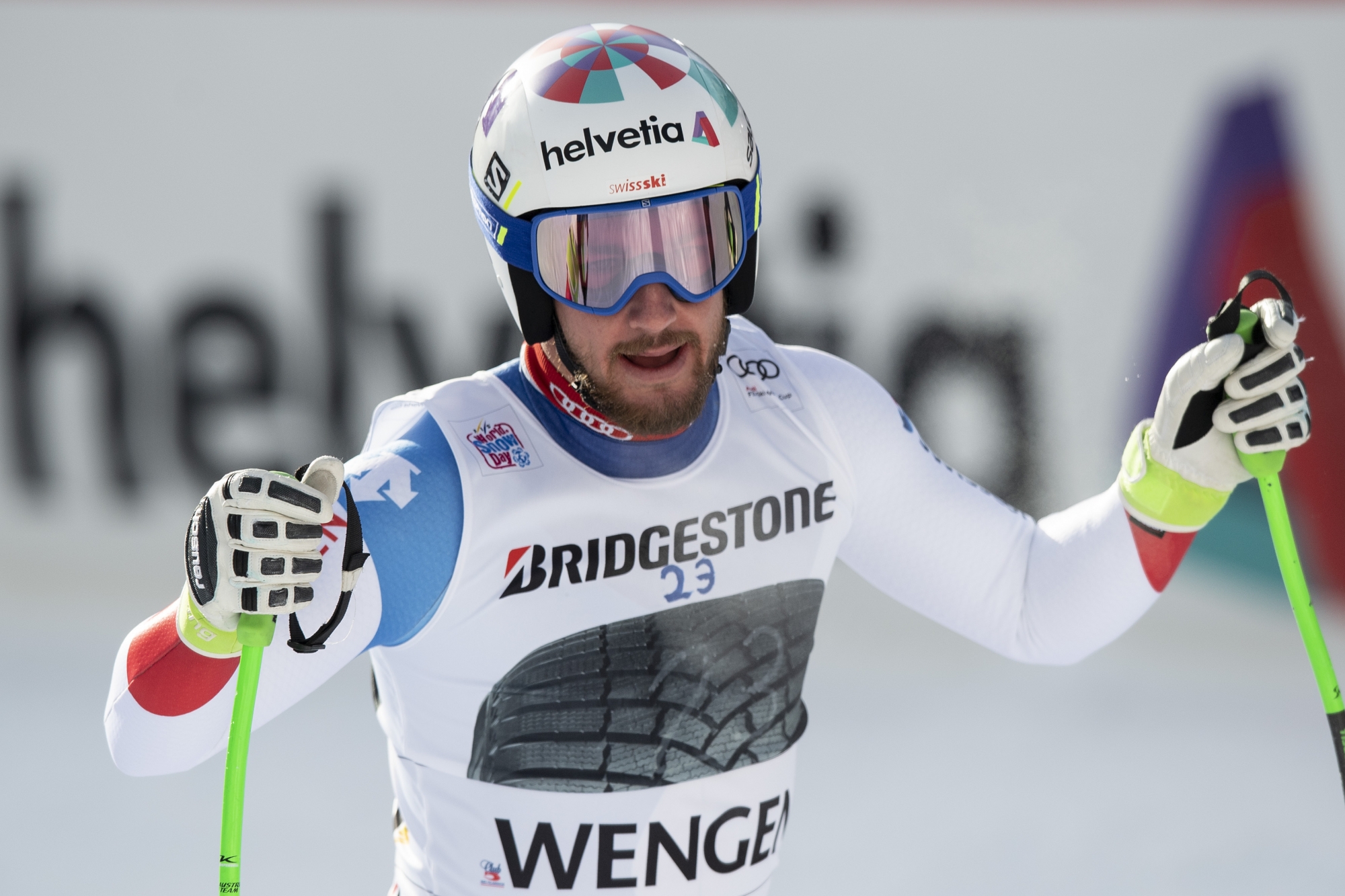 Quelques regrets pour Luca Aerni qui s'est montré plus performant sur la descente que sur le slalom.