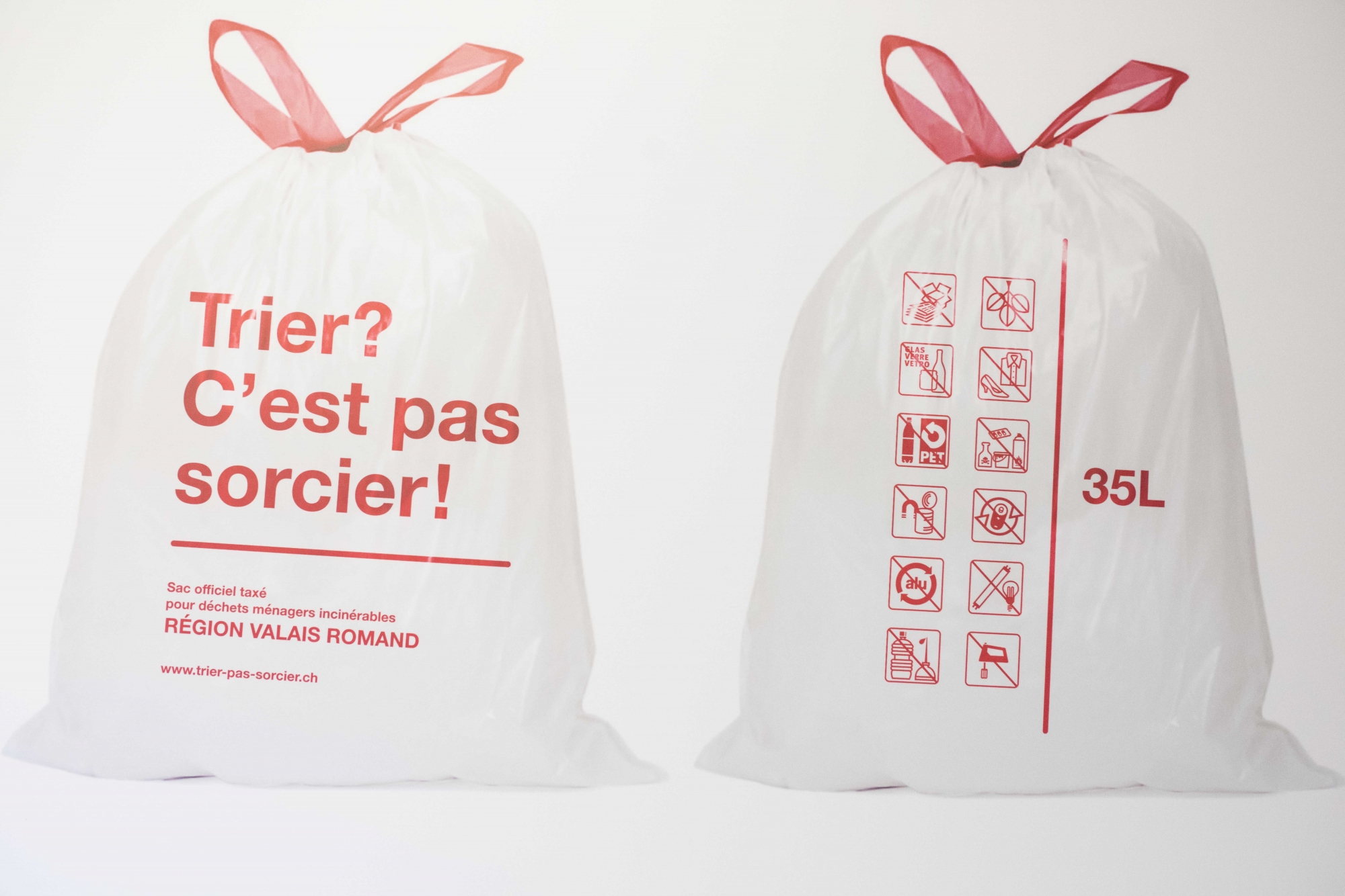 Depuis l'entrée en vigueur des sacs blancs, le volume des ordures ménagères récoltées a diminué de 38% à Collonges.