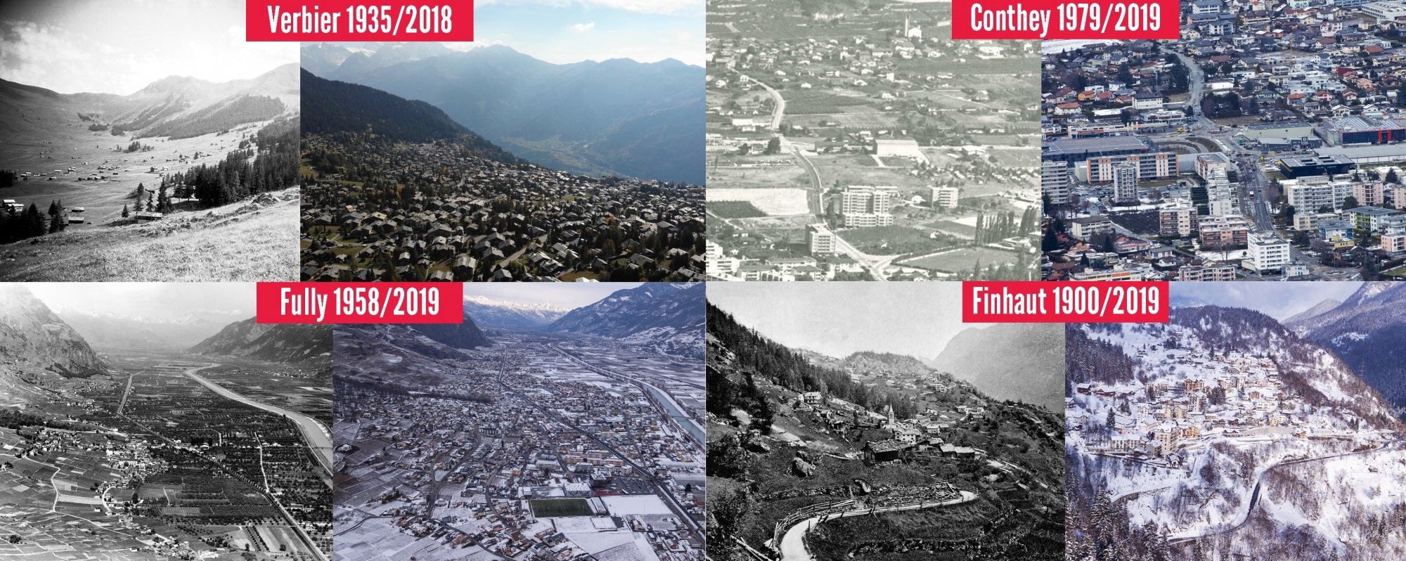 Le Valais s'est beaucoup construit, en plaine et en montagne.