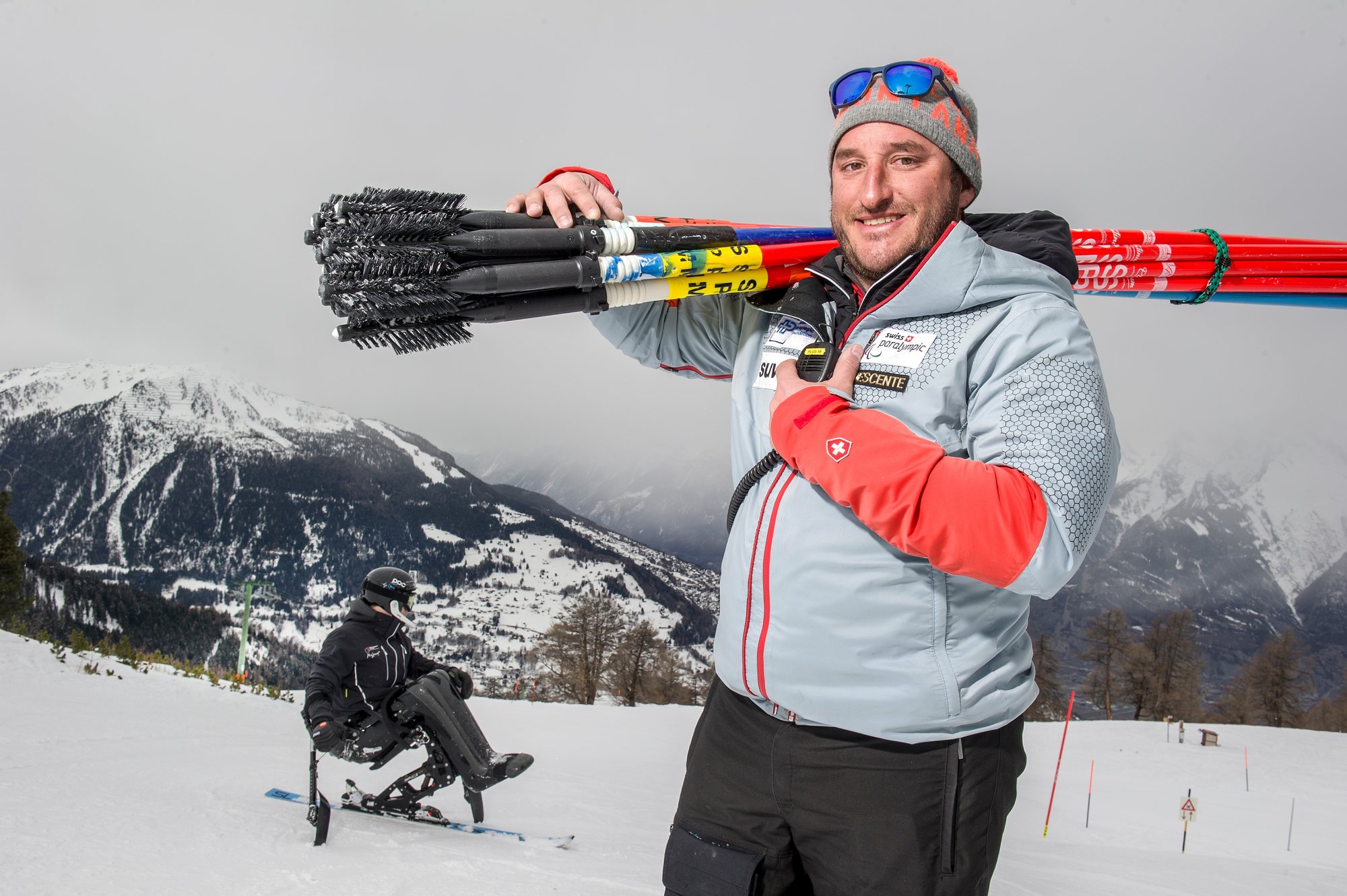Grégory Chambaz entraînait les jeunes de Ski Valais avant de prendre la responsabilité de l'équipe nationale de ski-handicap.