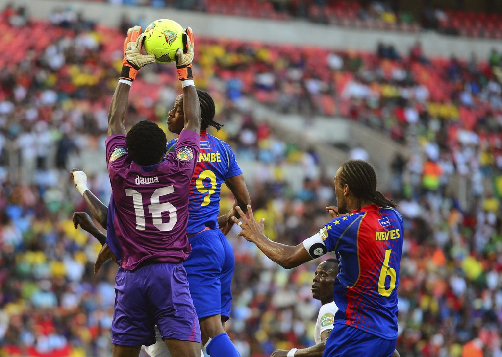 Le gardien ghanéen de l'Ashanti Gold Sporting Club Dauda (n° 16) a réalisé un blanchissage et permis ainsi à son équipe de poursuivre son chemin dans cette CAN 2013.